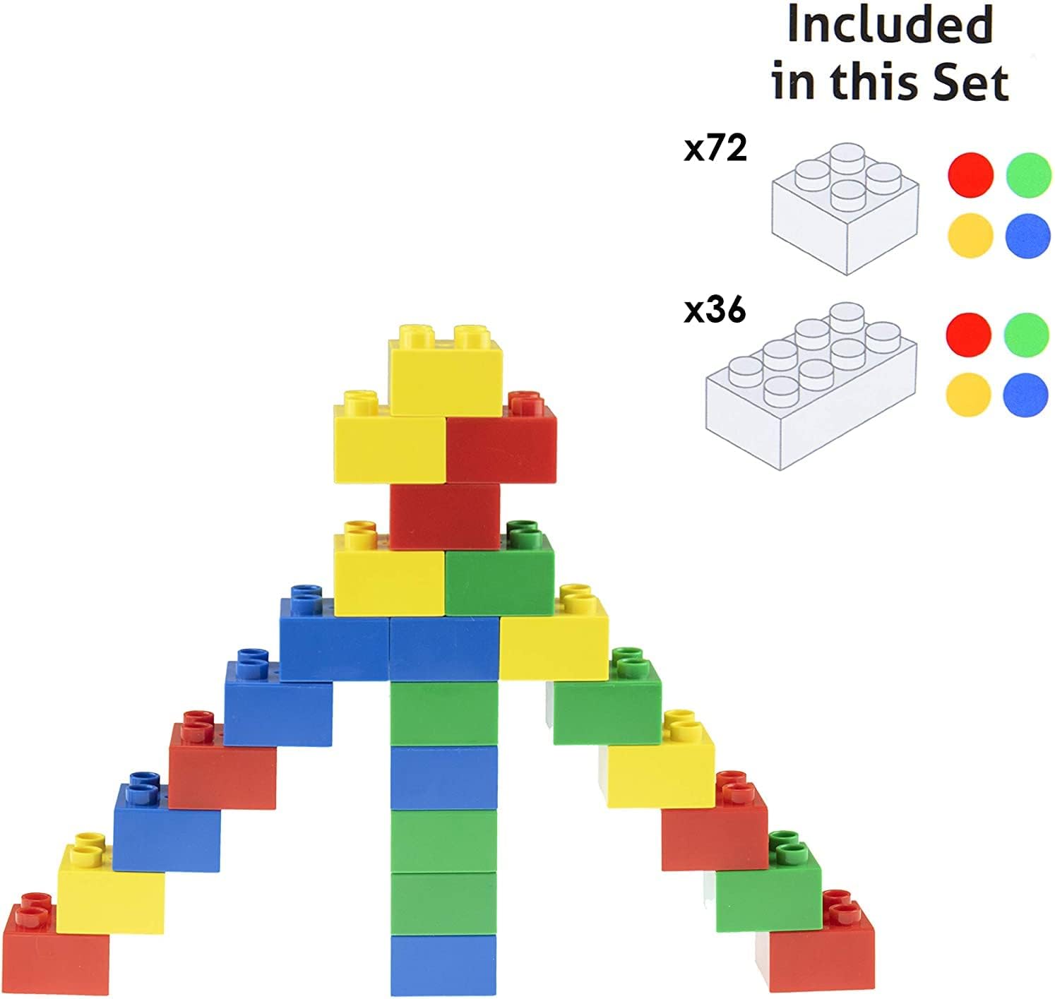 Best Blocks Big Blocks Set - Classic Colours - 108 Pieces - 20 sets ...